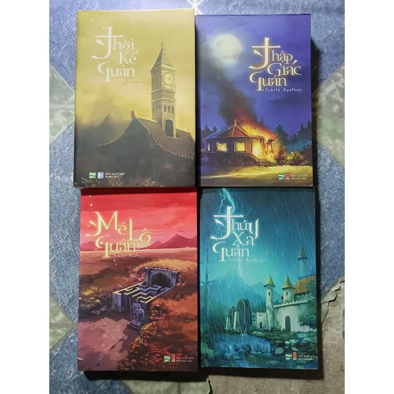 combo 4 cuốn tiểu thuyết trinh thám của Yukito Ayatsuji 1004488