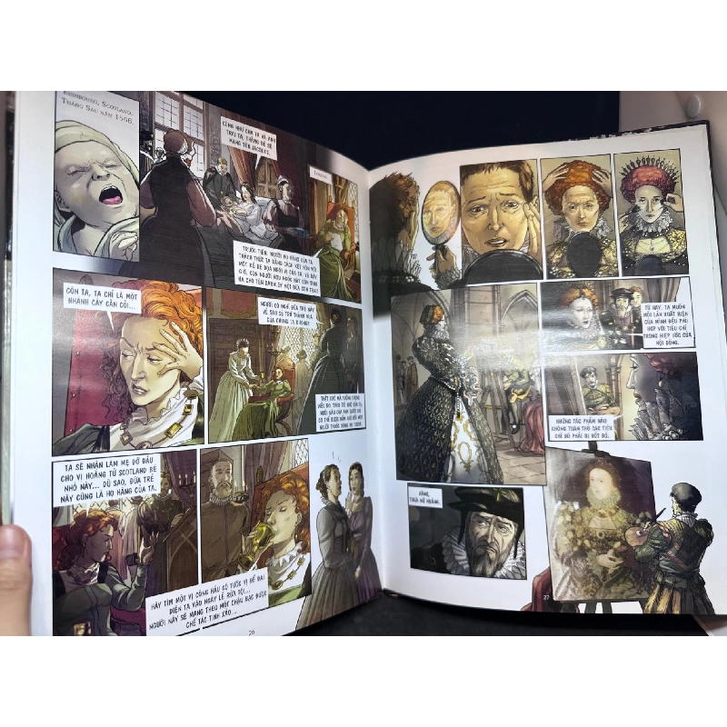 Nữ Hoàng Elisabeth Đệ Nhất (Tranh màu), Delmas, mới 90%, bìa cứng, SBM0502 913064