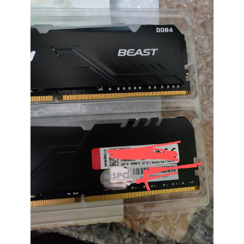 Ram kingston 8gb x2 bus 3600 rgb new bh trọn đời hãng 47676