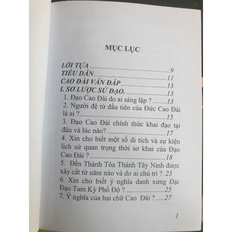 Cao Đài Vấn Đáp 777723