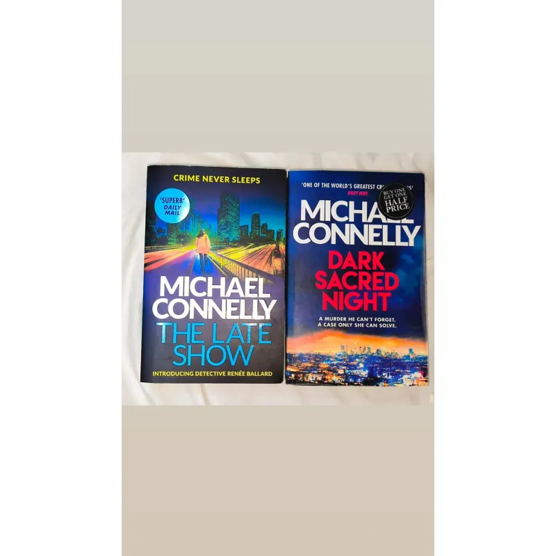 Combo 2 sách ngoại văn cũ – Michael Connelly: The Late Show & Dark Sacred Night 748367