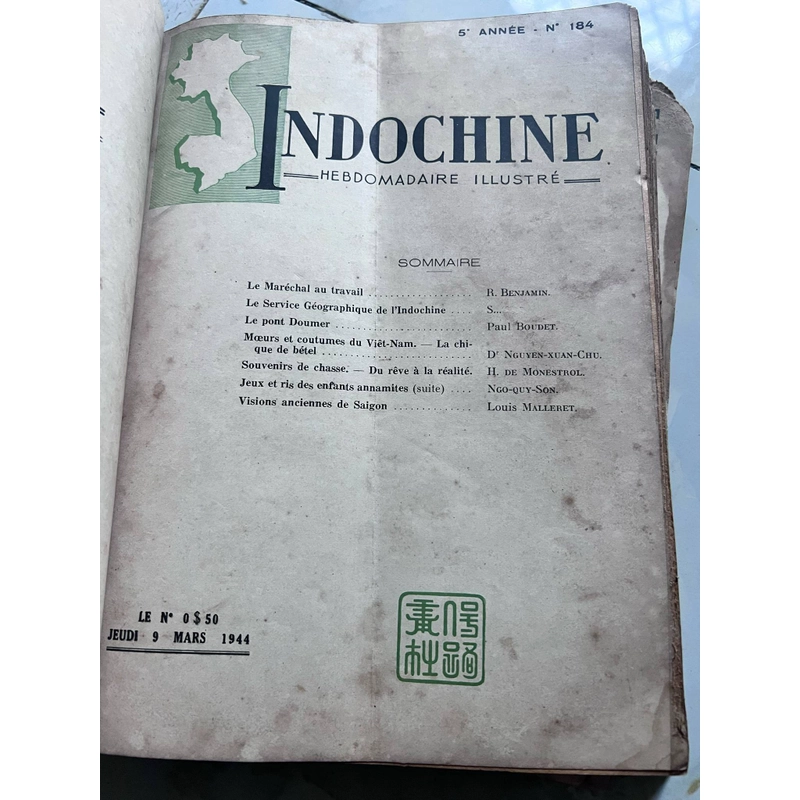 Tuần san Indochine Hebdomadaire Illustré (TẠP CHÍ INDOCHINE) 459691