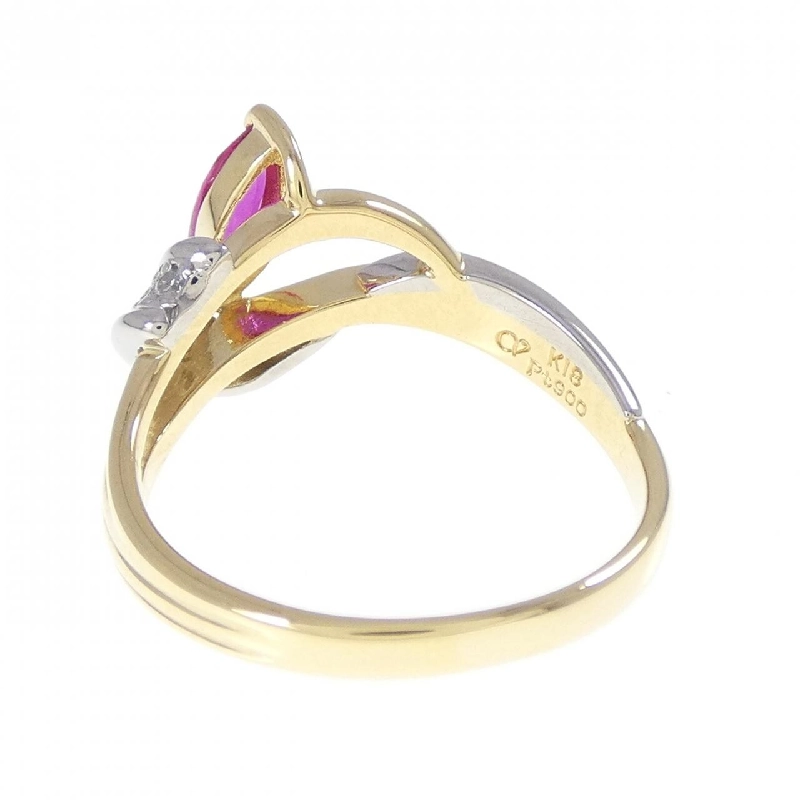 Nhẫn Ruby tổng hợp CléSainBère 0.29CT - Hàng hiệu Authentic 837141