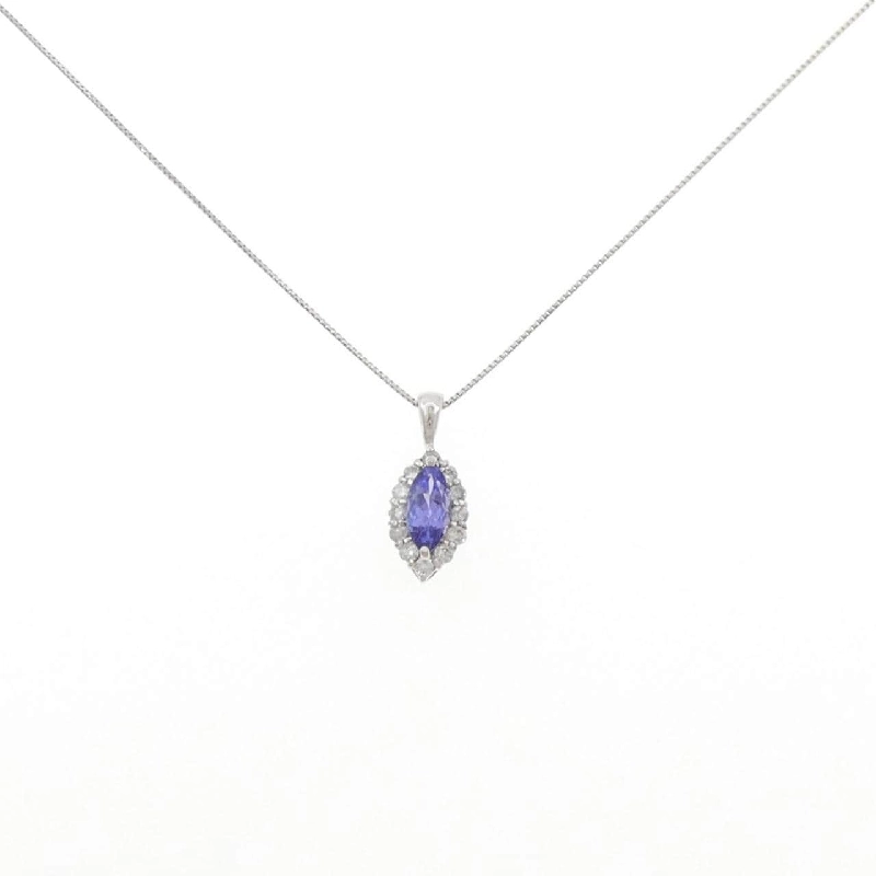 Dây chuyền Tanzanite PT900/PT850 0.65CT - Hàng hiệu Authentic 857009