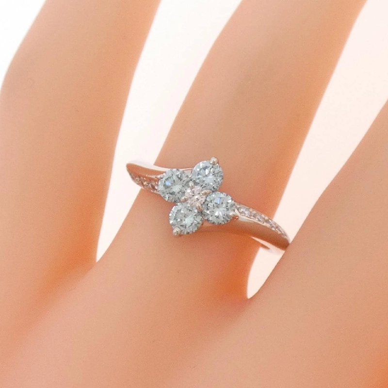 Nhẫn kim cương hoa PT900 0.65CT - Hàng hiệu Authentic 848043