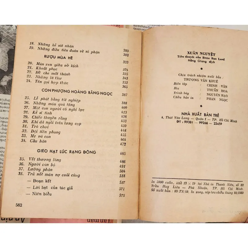 Tiểu thuyết XUÂN NGUYỆT (580 trang) - nhà văn Bette Bao Lord 993060