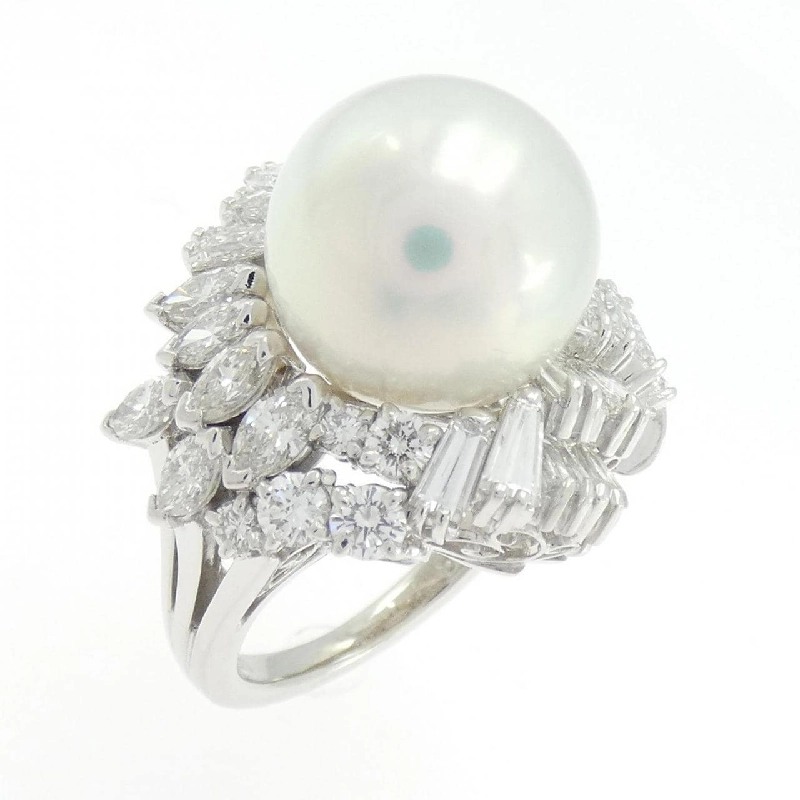 Nhẫn ngọc trai trắng Mikimoto 12.3mm - Hàng hiệu Authentic 836526