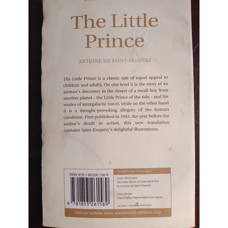 Hoàng tử bé bản Tiếng Anh 731002