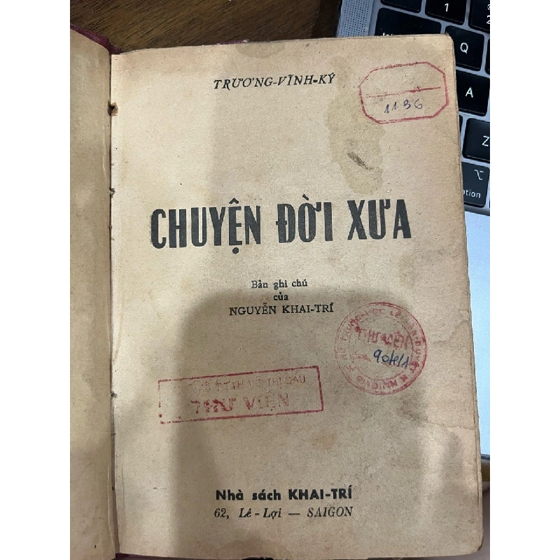 Chuyện đời xưa - Trương Vĩnh Ký 1017888