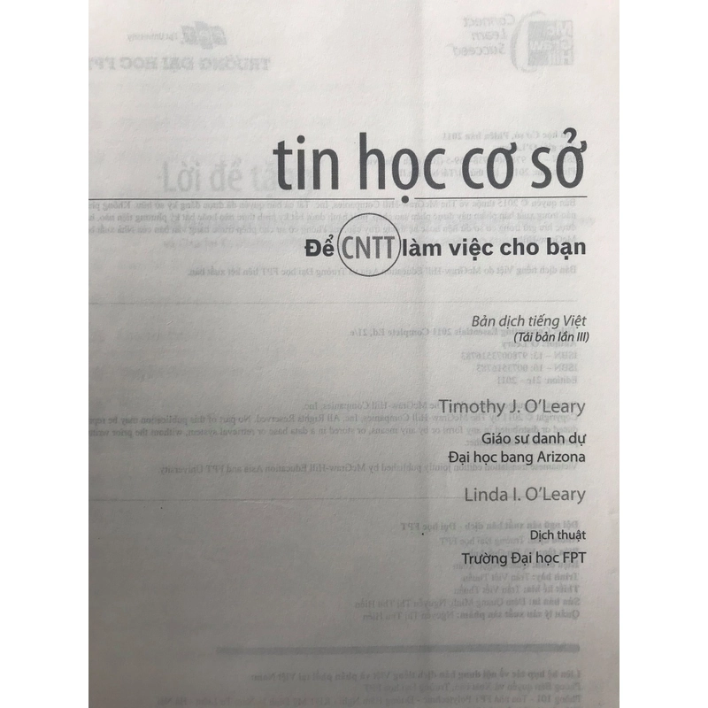 TIN HỌC CƠ SỞ - ĐỂ CNTT LÀM VIỆC CHO BẠN 475031