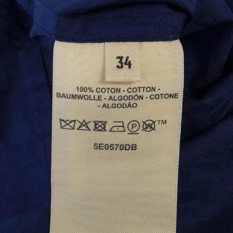 Đầm ngắn Bohemian HERMES bằng vải gạc 5E0570DB 648622