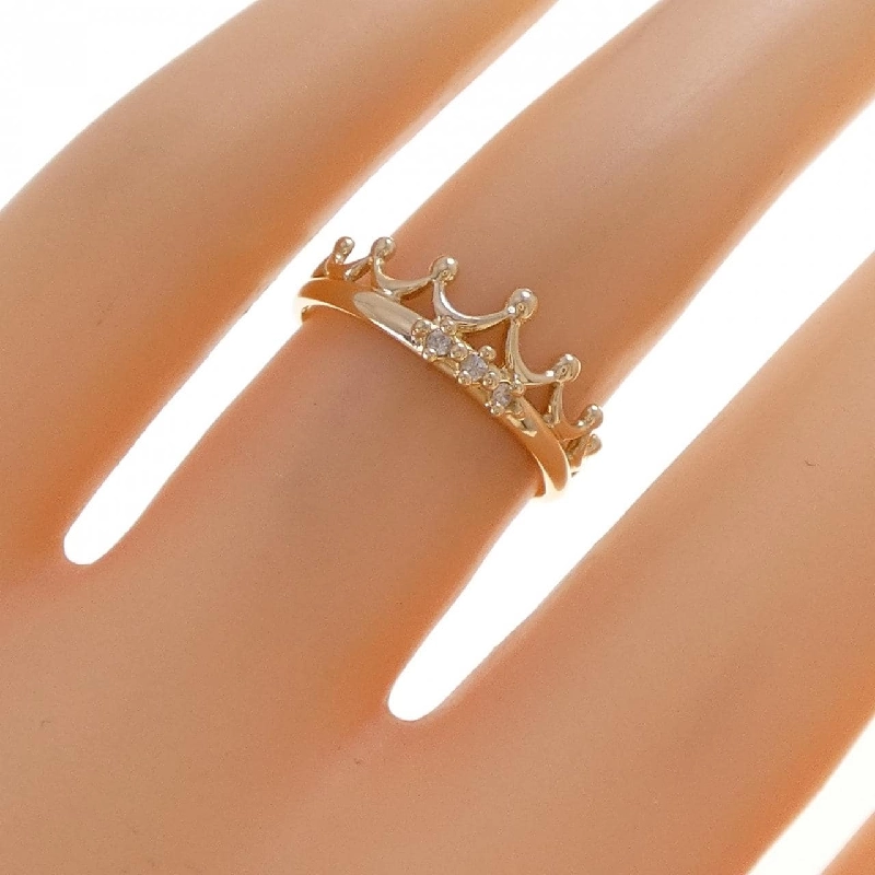 Nhẫn kim cương tiara K18YG - Hàng hiệu Authentic 853909
