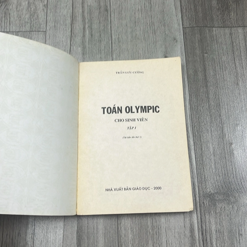 Toán olympic cho sinh viên tập 1. 2a4 527867