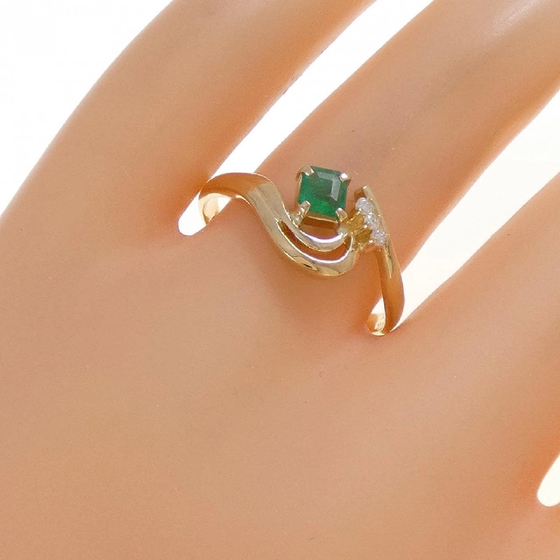 Nhẫn Emerald K18YG - Hàng hiệu Authentic 850640