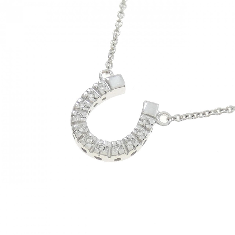 Dây chuyền kim cương hình móng ngựa 750WG - Hàng hiệu Authentic 861476