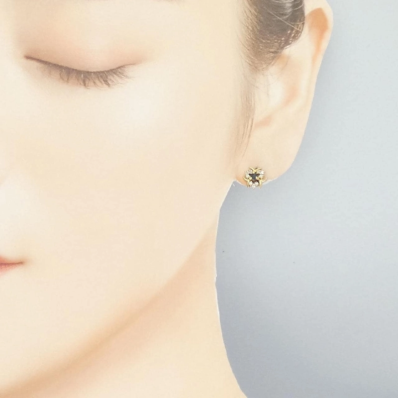 Bông tai Sapphire K18YG 0.14CT - Hàng hiệu Chính hãng 869516