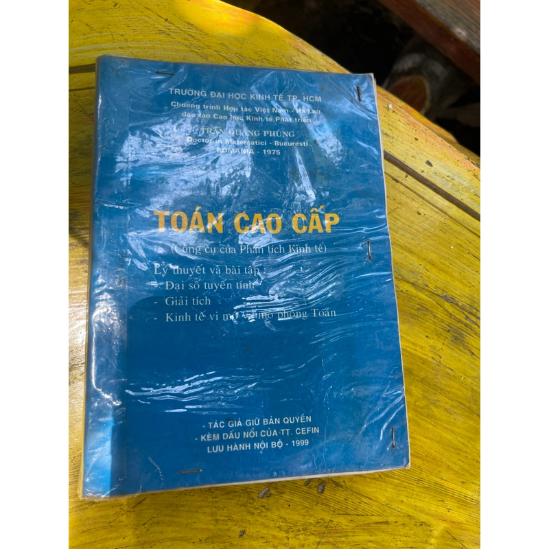 TOÁN CAO CẤP ( Công cụ của phân tích kinh tế) 541019