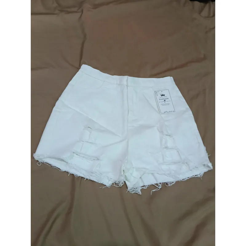 Quần short nữ trắng, áo kiểu trắng  989777