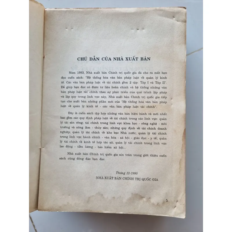 Các văn bản pháp luật về tài chính 1996 1025738