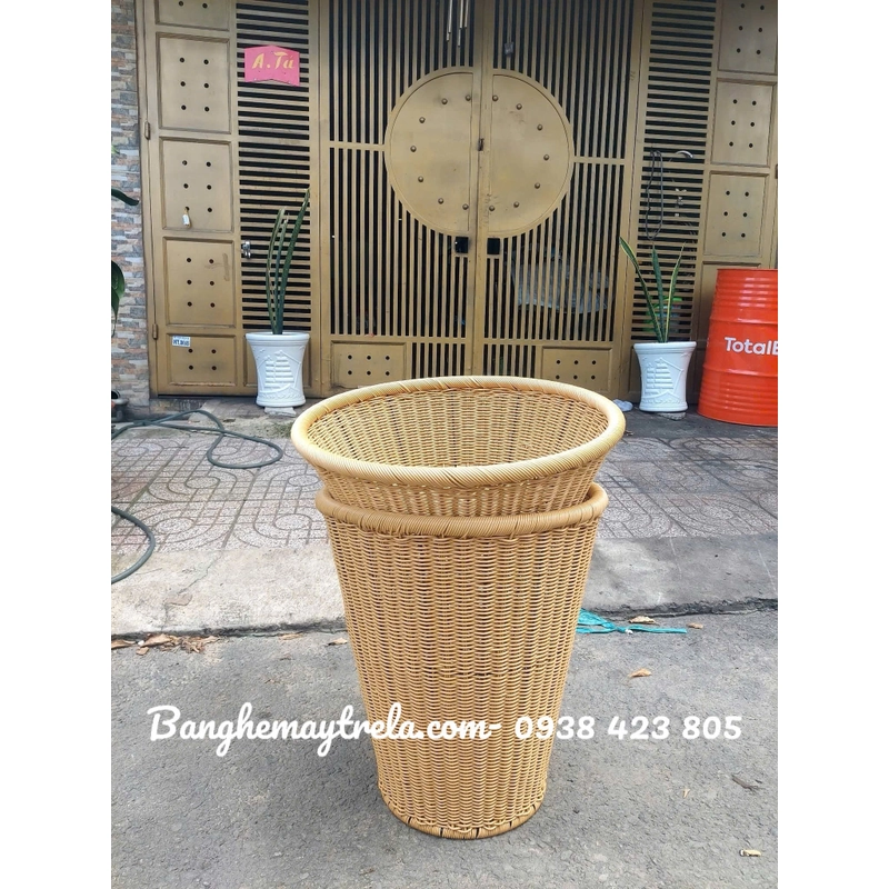 Rổ mây nhựa trưng bày trái cây hoa quả 472385