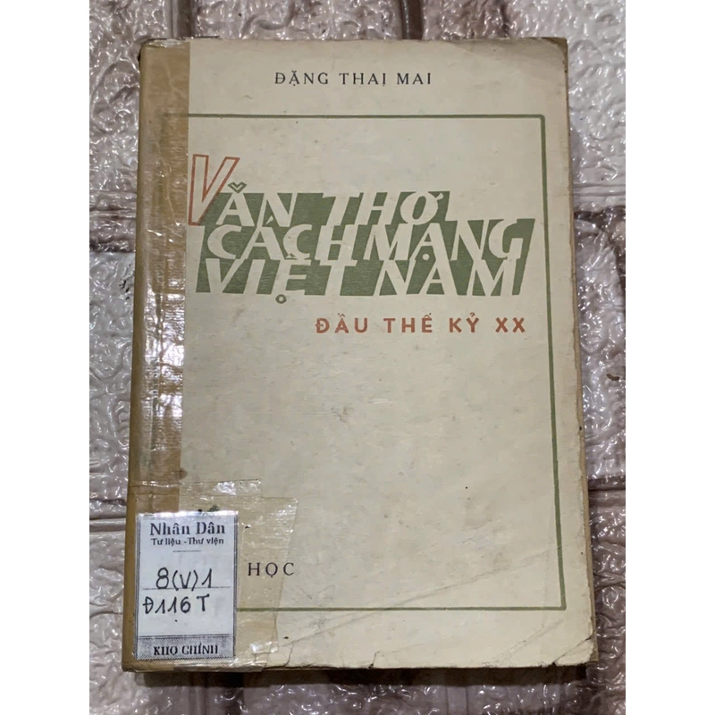 Đặng Thai Mai - Văn thơ Cách mạng Việt Nam đầu thế kỷ 20 (1900-1925) 1974 539908