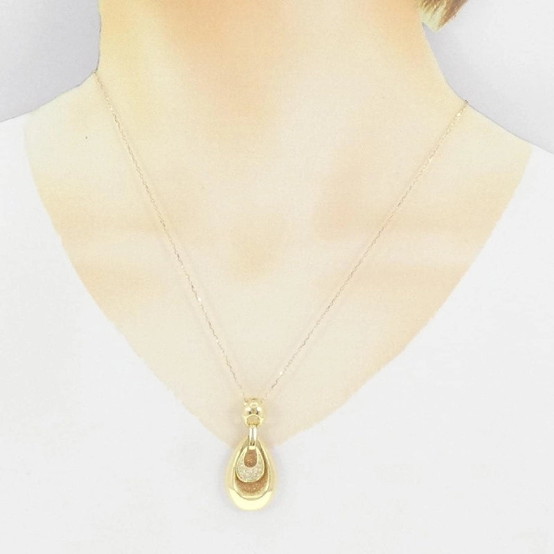 K18PG/K18YG Dây chuyền kim cương 0.10CT - Hàng hiệu Chính hãng 862404