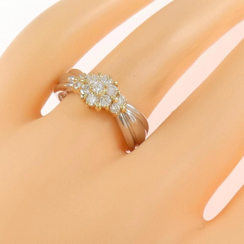 Nhẫn kim cương K18YG/PT900 0.50CT - Hàng hiệu Chính hãng 847711