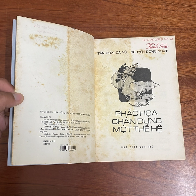II Tựa sách: Phác Hoạ Chân Dung Một Thế Hệ - Tần Hoài Dạ Vũ & Nguyễn Đông Nhật - 2013 497268