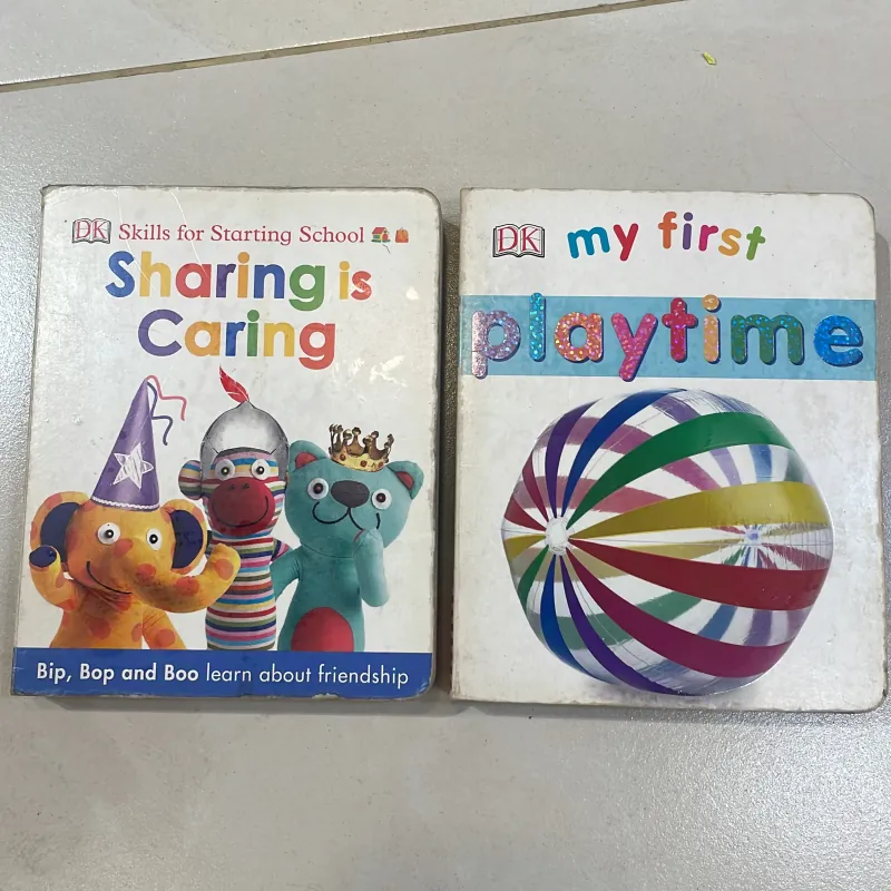 NGOẠI VĂN tiếng anh trẻ em DK danh tiếng : My First Playtime & Sharing is Caring  1027825