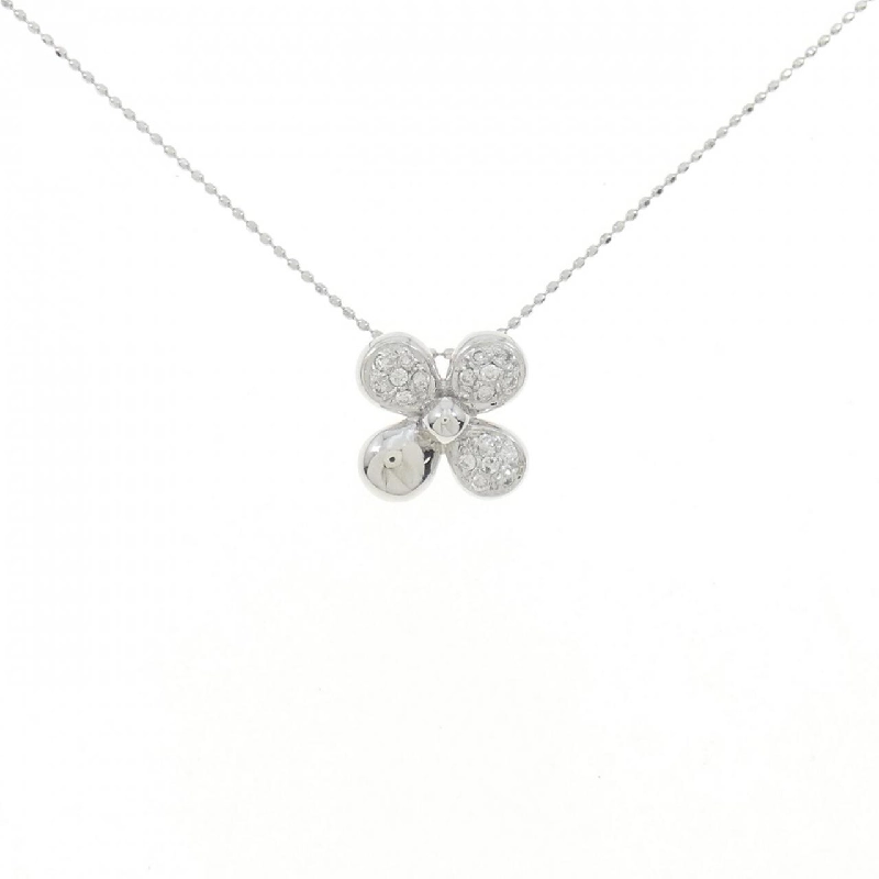 Dây chuyền kim cương hoa 750WG/K18WG 0.15CT - Hàng hiệu Chính hãng 868003