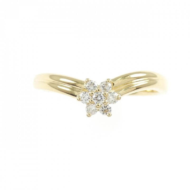 Nhẫn kim cương hoa K18YG 0.11CT - Hàng hiệu Authentic 853161