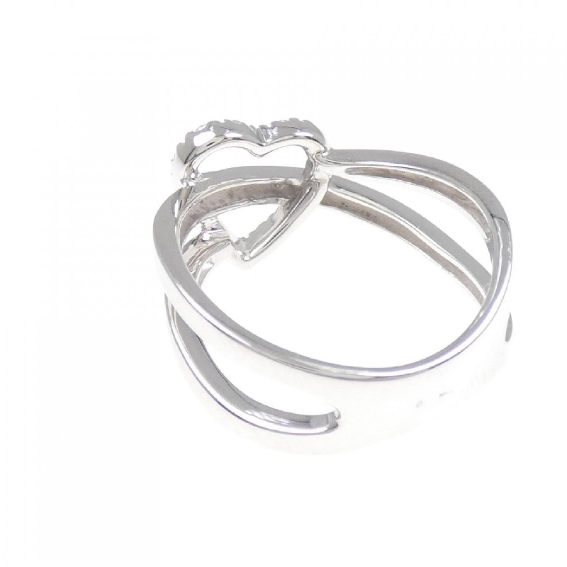 Nhẫn kim cương hình trái tim K18WG 0.11CT 671116