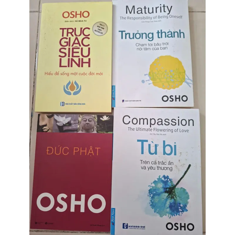 [Thanh lý] Combo 4 sách của Osho dành cho người chăm sóc tinh thần 1038484