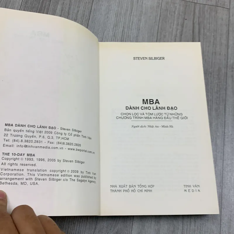 Mba dành cho lãnh đạo - steven silbiger. 4a5 733402