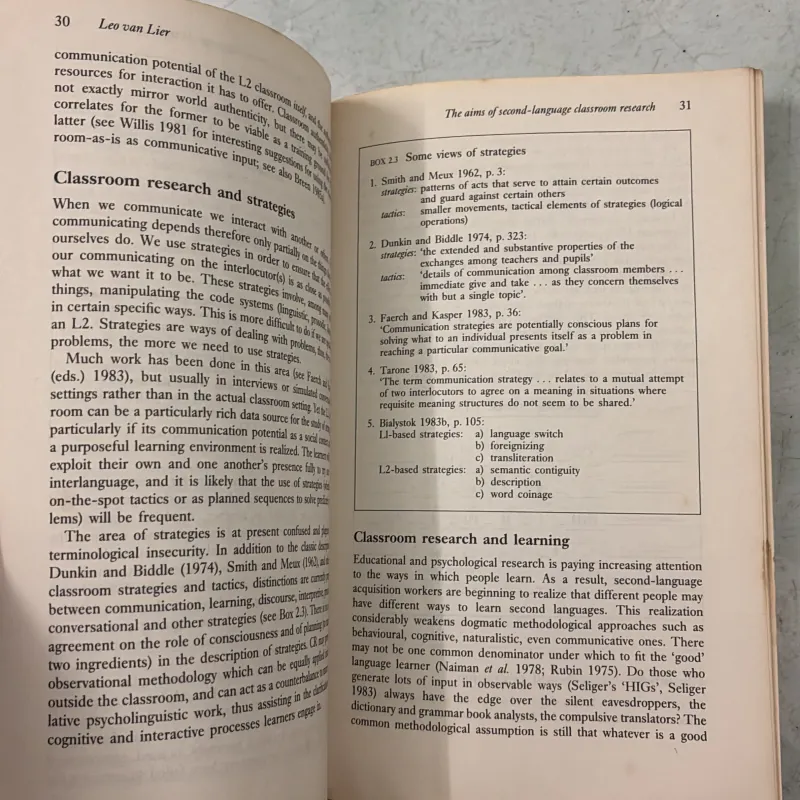 The Classroom and the Language Learner - Leo van Lier 976329