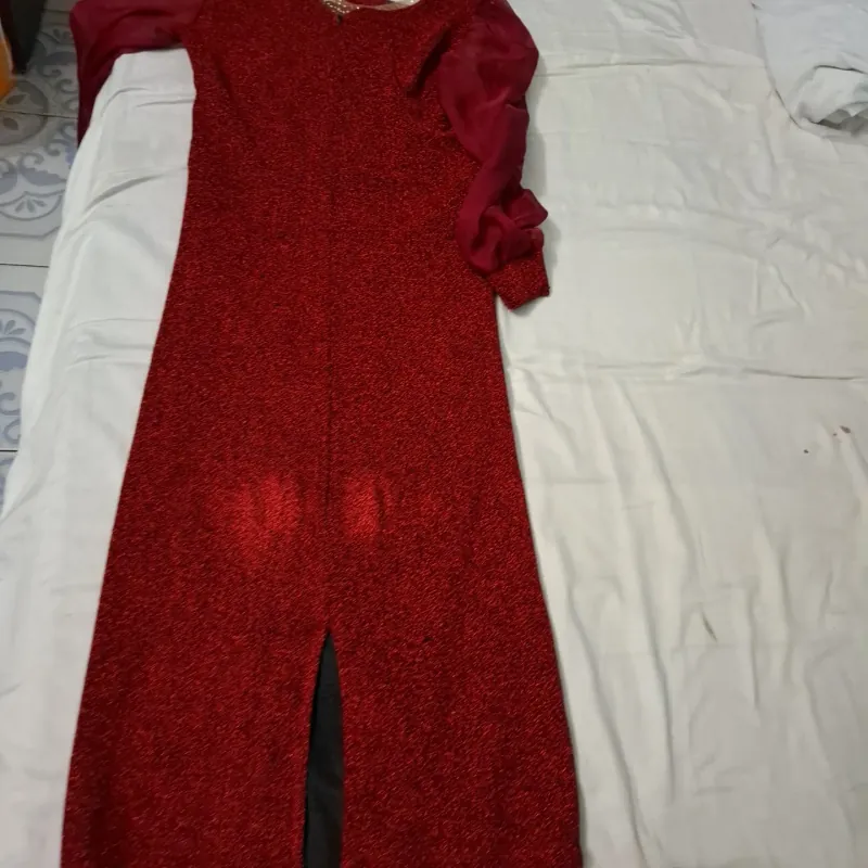 2 đầm thời trang vải kim sa và nhung kiểu dáng đẹp đã qua sử dụng size S (44-52kg)  749157