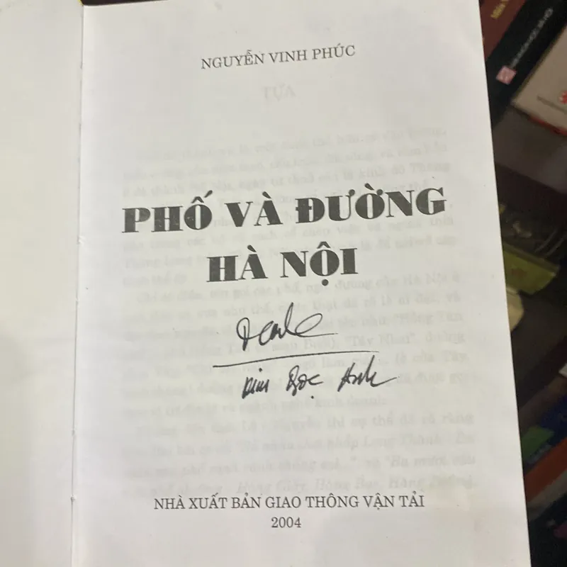 PHỐ VÀ ĐƯỜNG HÀ NỘI, NGUYỄN VINH PHÚC, Bản bìa cứng (XB 2004) 571701
