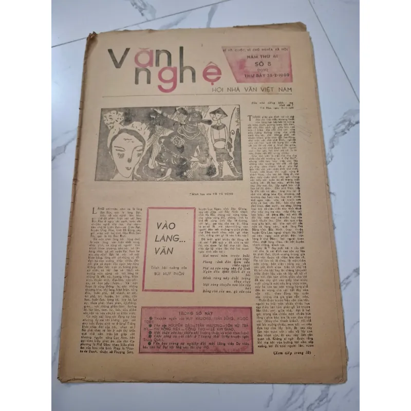 Văn Nghệ Số 8 (25/2/1989) - Nhiều tác giả - Báo văn học 961764