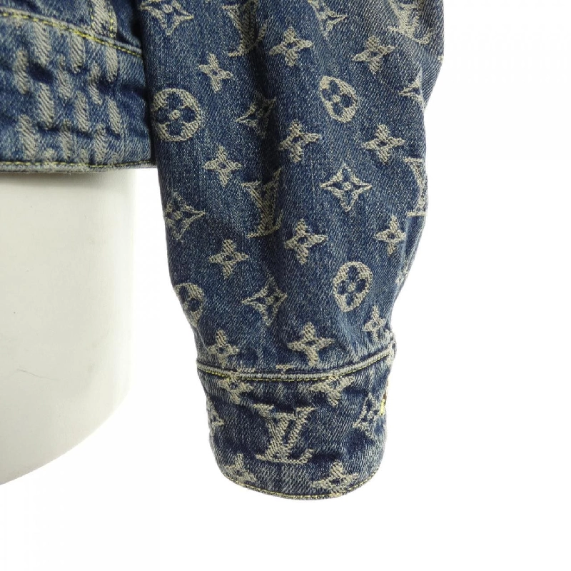 Áo khoác denim LOUIS VUITTON Giant Damier Wave Monogram NIGO HJA10WUZC - Hàng hiệu Chính hãng 895037