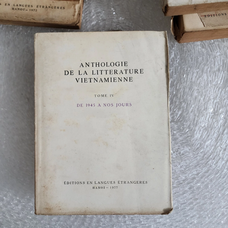 Anthologie de la lietterature Vietnamienne | 4 tập | in 1972 đến 1975 giấy tốt 507641