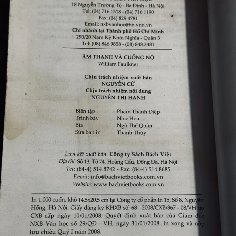 Âm thanh và cuồng nộ 740889