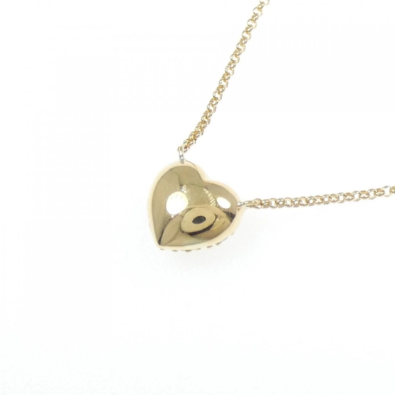 K18YG Dây chuyền kim cương hình trái tim Pavé 0.45CT - Hàng hiệu Chính hãng 863707