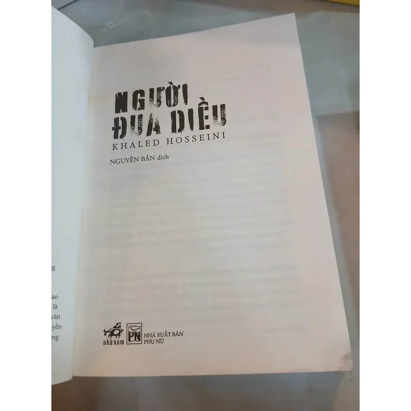 NGƯỜI ĐUA DIỀU - KHALED HOSSEINI (NGUYỄN BẢN DỊCH) 1032988