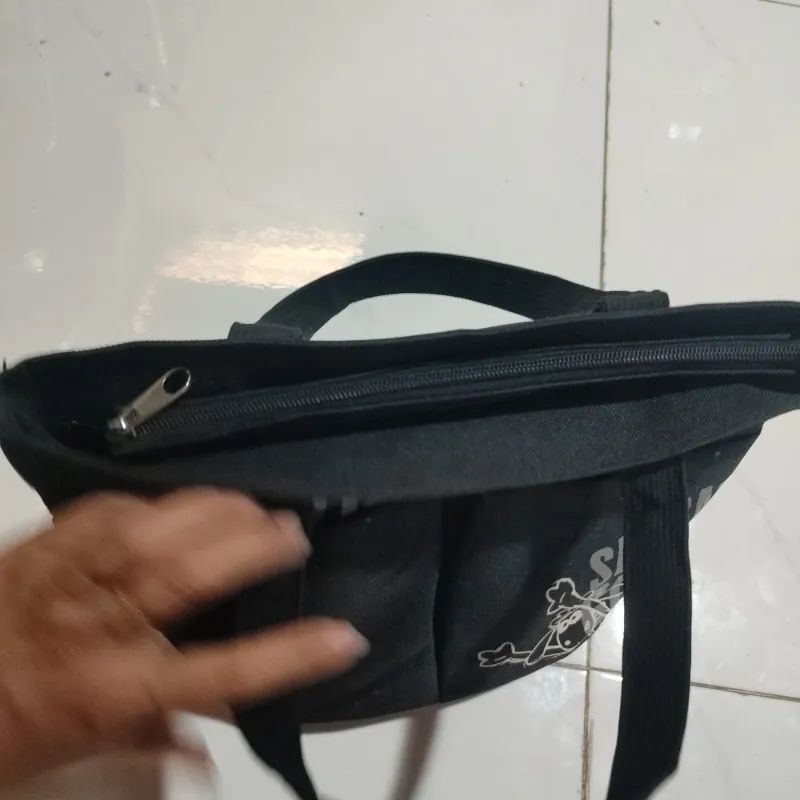 Túi vải dù dày dặn màu đen 1010212