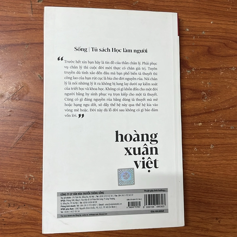 THUẬT GÂY ẢNH HƯỞNG HAY LÀ TRUYỀN BÁ TƯ TƯỞNG- HOÀNG XUÂN VIỆT 478243