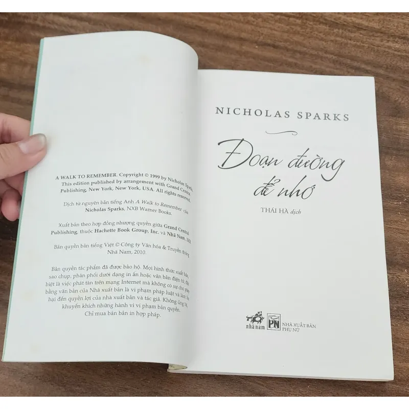Tiểu thuyết ĐOẠN ĐƯỜNG ĐỂ NHỚ (Nicholas Sparks) 747964