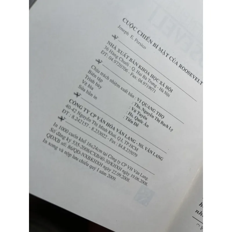 Cuộc chiến bí mật của Roosevelt FDR và hoạt động gián điệp trong thế chiến II 707509