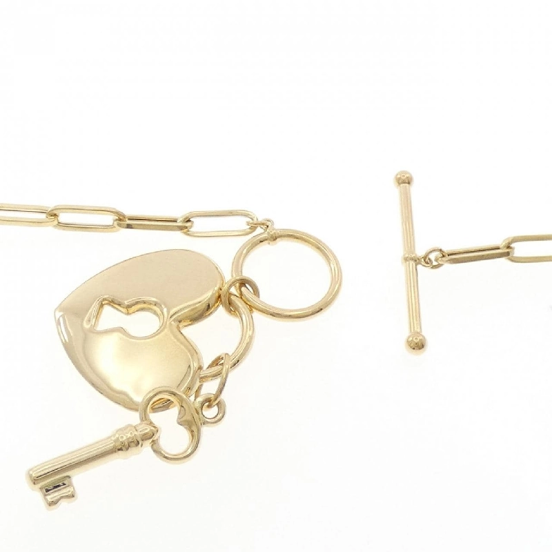 K18YG Mặt Dây Chuyền Hình Tim × Chìa Khóa - Hàng hiệu Chính Hãng 857234