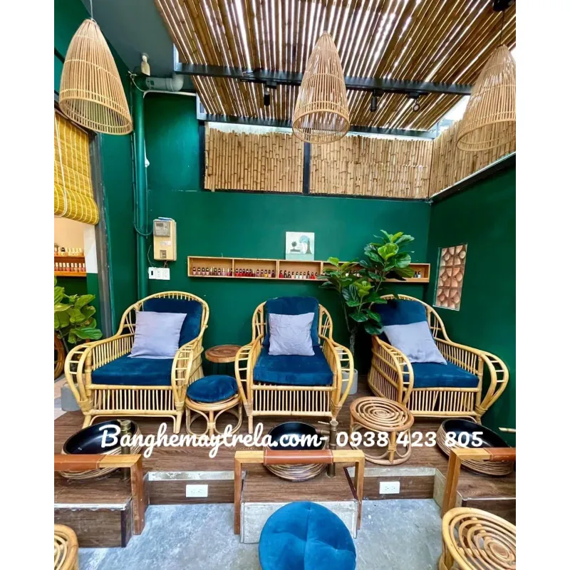 Ghế mây tre đan cho nail-spa 929403