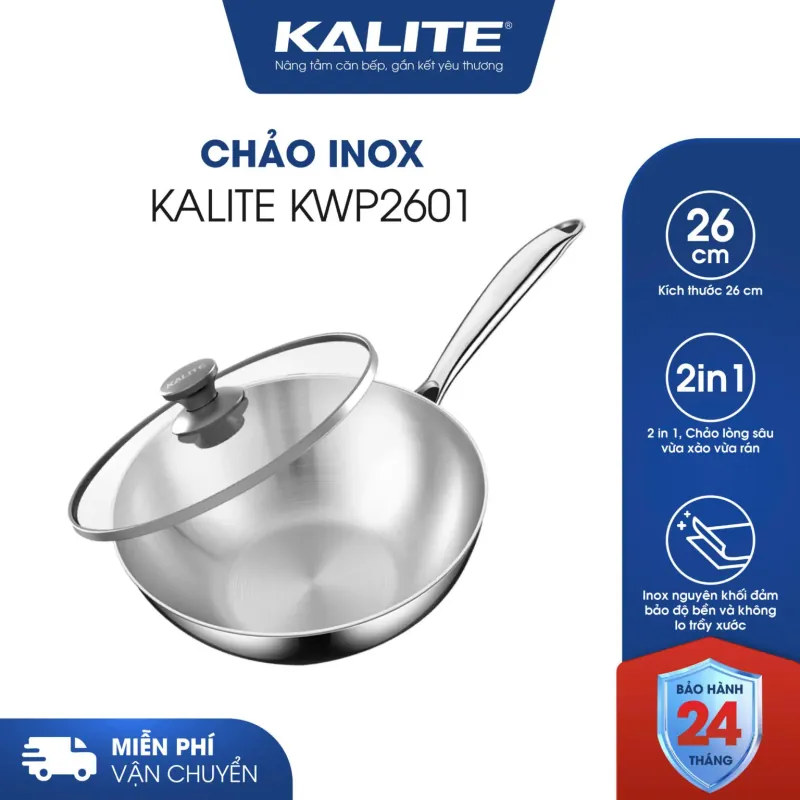 Kalite KWP2601 – Chảo inox 304 nguyên khối cao cấp 783494